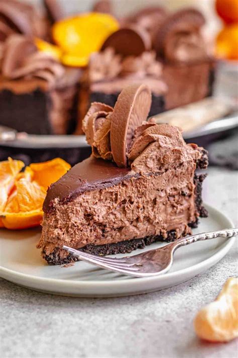 Chocolate Orange Cheesecake (No Bake) – The Cozy Plum