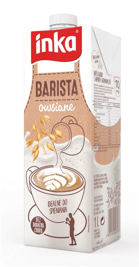 INKA BARISTA Napój roślinny owsiany mleko roślinne do kawy spieniania