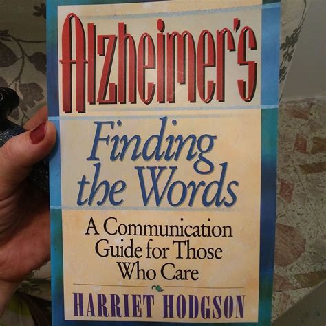 Alzheimers Finding The Words By Harriet Hodgson