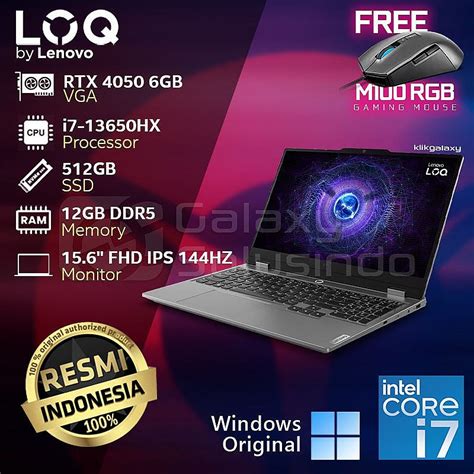 Galaxy Solusindo Toko Komputer Online Malang Jual LENOVO LOQ 15IRX9