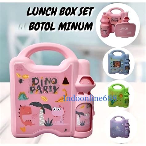 Jual Koper Lunch Box Set Kotak Makan Dan Botol Minum Tempat Makan