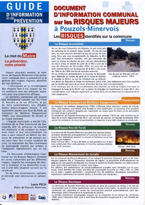 Document D Information Communal Sur Les Risques Majeurs