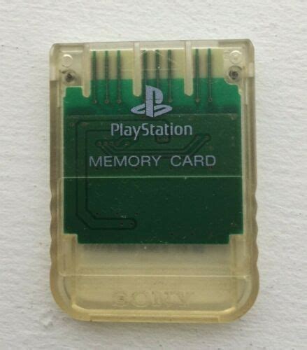 Sony Playstation Oem Official Ps Psx Memory Card Scph Clear