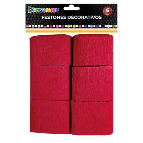 Festones Decorativos Rojo Red America Mayorista