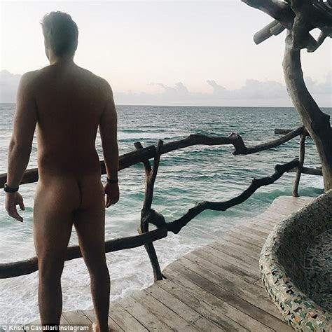 Kristin Cavallari Dons Strange Nude Top Under Black Romper Daily Mail Online