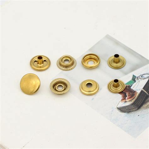 Sale Set Brass Snap Fasteners Mm Snap Button Press Stud Etsy