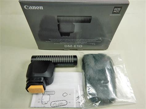 Canon Dm E D Stereo Microphone For Multi Accessory Shoe Directional Ebay