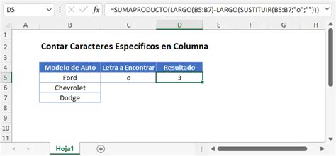 Contar Caracteres Espec Ficos En Columna Excel Y Google Sheets