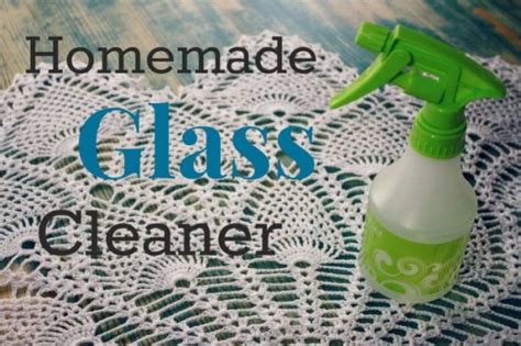 Basic Homemade Glass Cleaner Alcohol Free