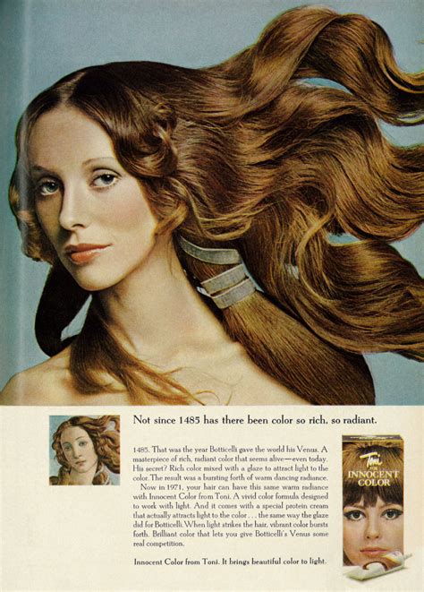 Medievalhair1971 Beauty Ad Toni Innocent Hair Color Lovely Renaissance Redhead Tagline“not