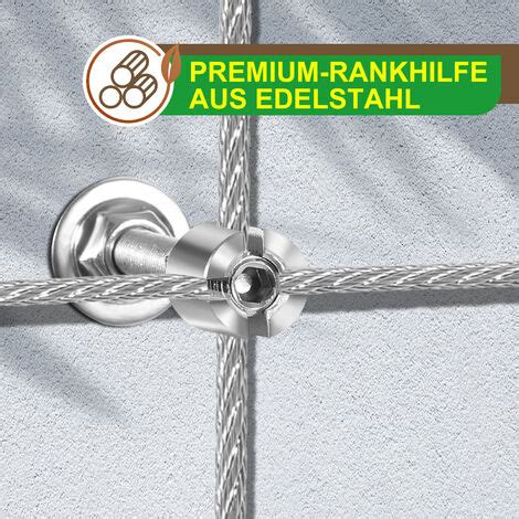 Vingo Rankhilfe Edelstahl Drahtseil Nature Rankseilsystem F R