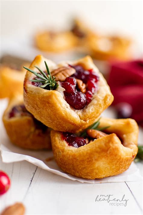 Cranberry Brie Bites My Heavenly Recipes