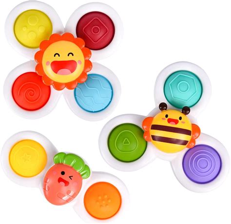 3PCS Jouets à Ventouse FORMIZON Jouet de Bain à Ventouse Jouets à