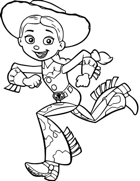 Jessie Toy Story Coloring Pages (10 Printable Sheets, Simple to Draw ...