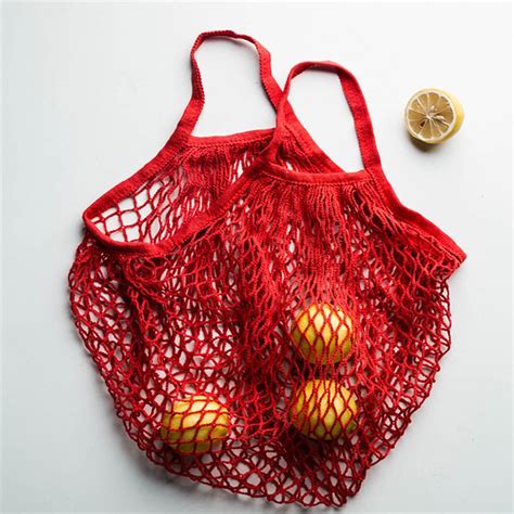 Bolsas Ecologica De Red De Malla De Algod N Bolsa De Compra