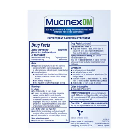 Mucinex DM 12 Hour Extended Release Bi-Layer Tablets| Mucinex USA