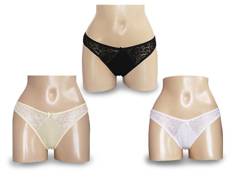 Ripley PACK X3 BIKINI CON ENCAJE ELASTICADO PETER PAN MULTICOLOR