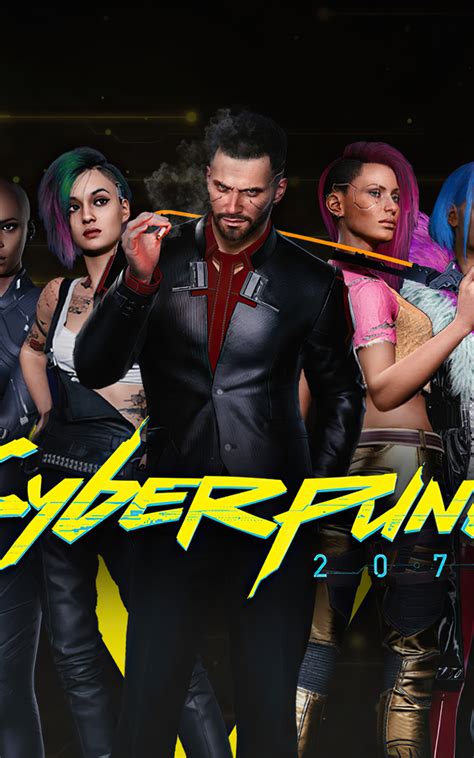 800x1280 Resolution Cyberpunk 2077 4k Characters Nexus 7,Samsung Galaxy ...