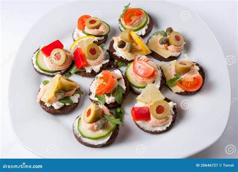 Mini Canapes Royalty Free Stock Photography Image 20646727