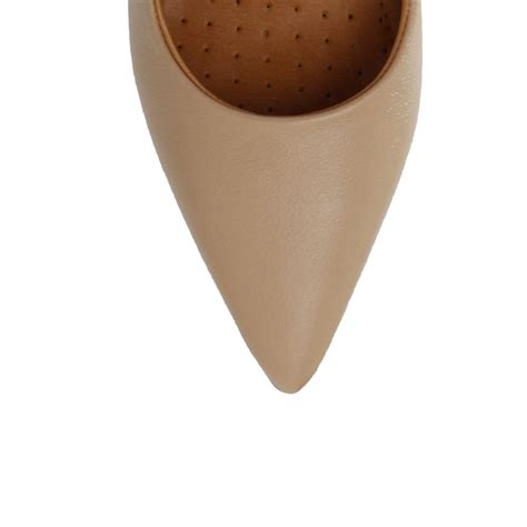 Scarpin Lia Line Couro Nude