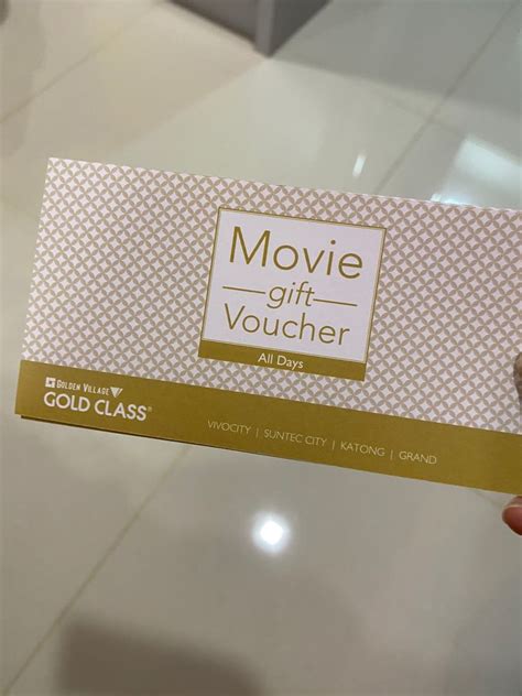 Golden Village Gold Class Movie Ticket Tickets Vouchers Vouchers On