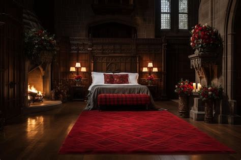 View Of Romantic Castle Bedroom Premium Ai Generated Image