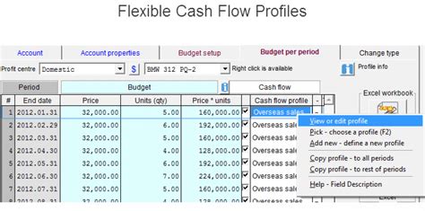 Cash Flow Assumptions Profiles Cash Focus