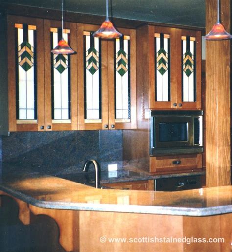 Cabinet Stained Glass Traditional Kitchen Denver By Scottish