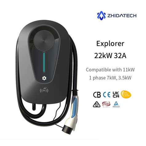 Zhida Tech Kw Ev Car Charger Ev Charging Type Rfid Ip Electric