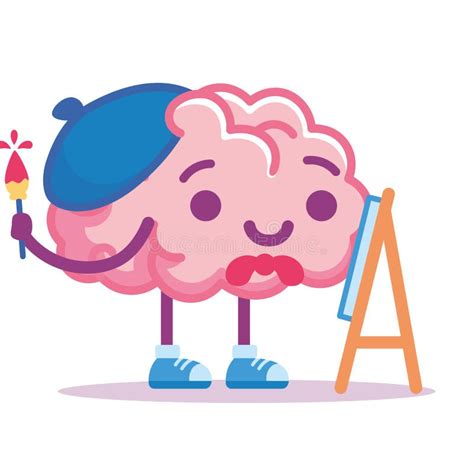 Dibujos Animados De Cerebro Aislado Ilustraci N Del Vector