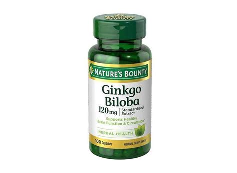 Nature s Bounty Ginkgo Biloba 120 Mg 100 Cápsulas o Melhor Preço