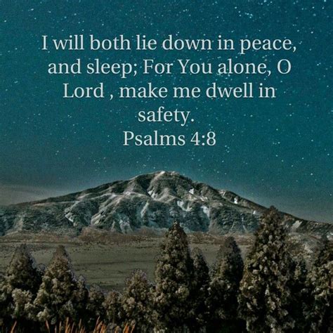 Psalm 4 8 Sleep Insomnia Inspirational Bible Verses Psalms Psalm 4