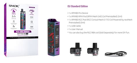 Kit Pod Rpm Pro Smok O Melhor Pre O Aqui Na Universo Vape