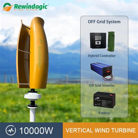 10kw Wind Turbine Vertical Axis Maglev Plant High Voltage 10000w 12v