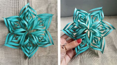 Easy Diy Paper Snowflake ️ Beautiful Decor Idea 🌿 Christmas Tanvis Crafteria Handmade