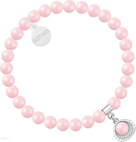 Sotho Bransoletka Z Pere Swarovski Crystal W Kolorze Pastel Rose Ze