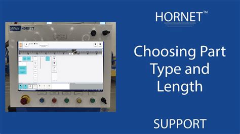 Hornet Choosing Part Type And Length Youtube