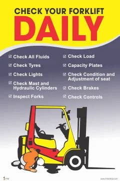 Forklift Safety Poster Art Posters Art Collectibles & Art