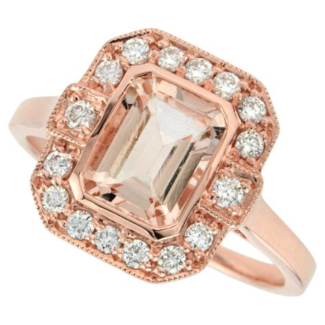 Rose Gold Emerald Cut Diamond Engagement Ring At 1stdibs Rose Gold