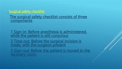 Who Surgical Safety Checklist 2008 Pptx