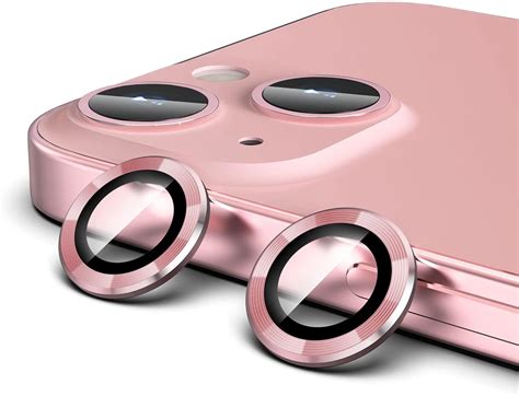 Iphone 13 Metal Ring Camera Lens Tempered Glass Protector Pink Shop