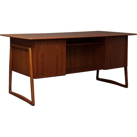 Bureau Scandinave En Bois De Teck Svend Aage Madsen