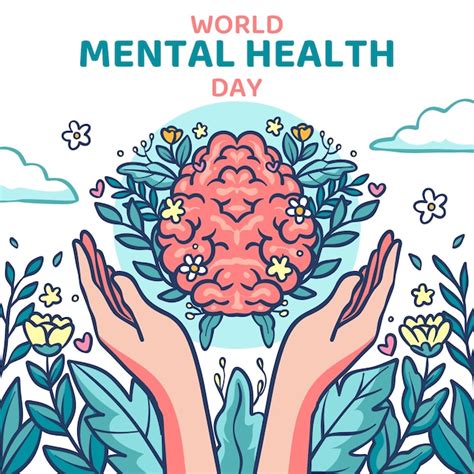 Free Vector | Hand drawn illustration for world mental health day