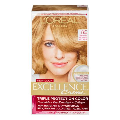 Save On L Oreal Excellence Creme Permanent Hair Color Medium Golden Blonde G Order Online