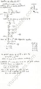 Define SHM and mention any two examples. Derive the differential ...