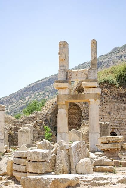 Premium Photo | Temple of domitian of ephesus