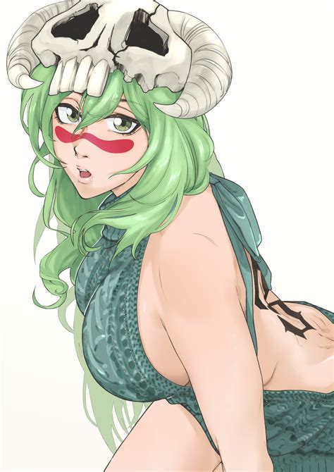 Rule 34 Backless Outfit Bleach Breasts Female Green Eyes Green Hair