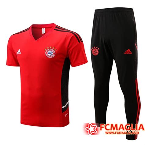 Nuove Kit Maglia Allenamento Bayern Monaco Pantaloni Rosso