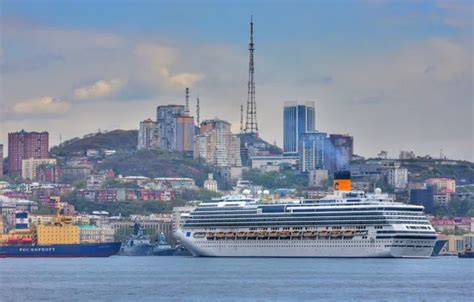 Wallpaper ships, port, Vladivostok images for desktop, section город - download