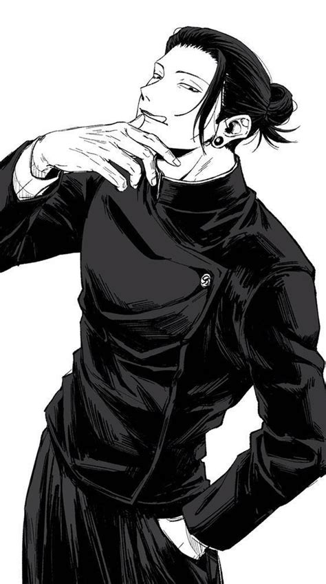 Suguru Geto Manga Black And White Nel Design Del Personaggio